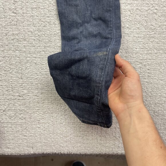 Y2K GUESS Jeans Sz 24 Casual Low Rise STARLET Skinny Leg Dark Blue Denim - Picture 13 of 13